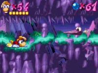 une photo d'Ã©cran de Rayman (Playstation) sur Sony Playstation